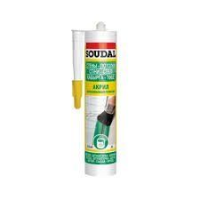 Герметик SOUDAL акриловий білий 280мл 4555 4555-6196 фото