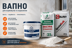 Вапно для будівництва та оздоблення: види, застосування й вибір на ВоронБуд фото