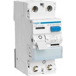 ПЗВ Hager CDA240D 2р 40А 30mA A 8256 8256-5988 фото