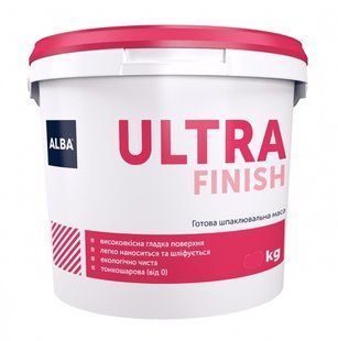 Шпаклівка полімерна Альба "ULTRA FINISH" 5кг 3293 3293-5277 фото