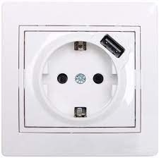 Розетка&nbsp;1-на&nbsp;внутр.&nbsp;з/з&nbsp;USB Mira&nbsp;БІЛА&nbsp;LEZARD 3049 3049-4071 фото