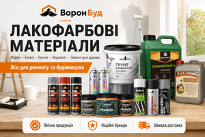 Лакофарбові матеріали для ремонту та будівництва: що обрати у ВоронБуд фото