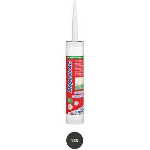 Заповнювач для швів силікон Mapecil AC 120 чорний 4236 4236-4995 фото