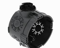Підрозетник набірний чорний "Obo" 61х46 5934 5934-5223 фото