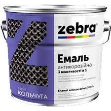 Емаль&nbsp;3в1&nbsp;0.7кгZEBRA&nbsp;36&nbsp;зелений 2455 2455-3443 фото